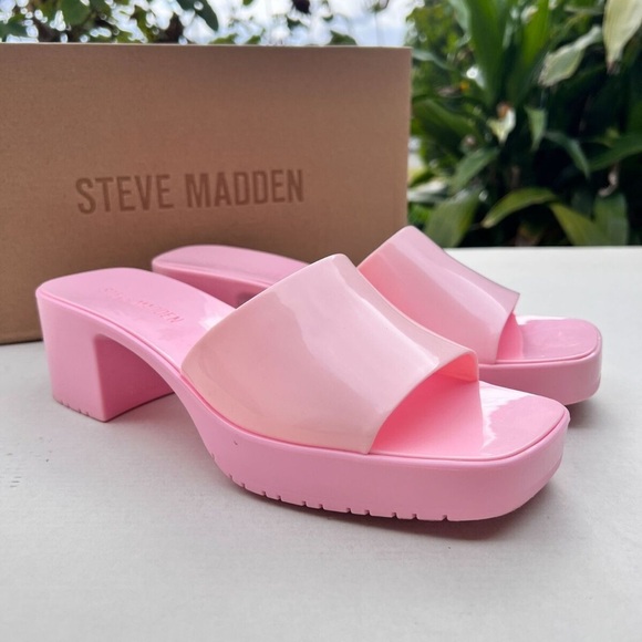 Steve Madden Harlin Jelly Block-Heel Sandals - Picture 1 of 4